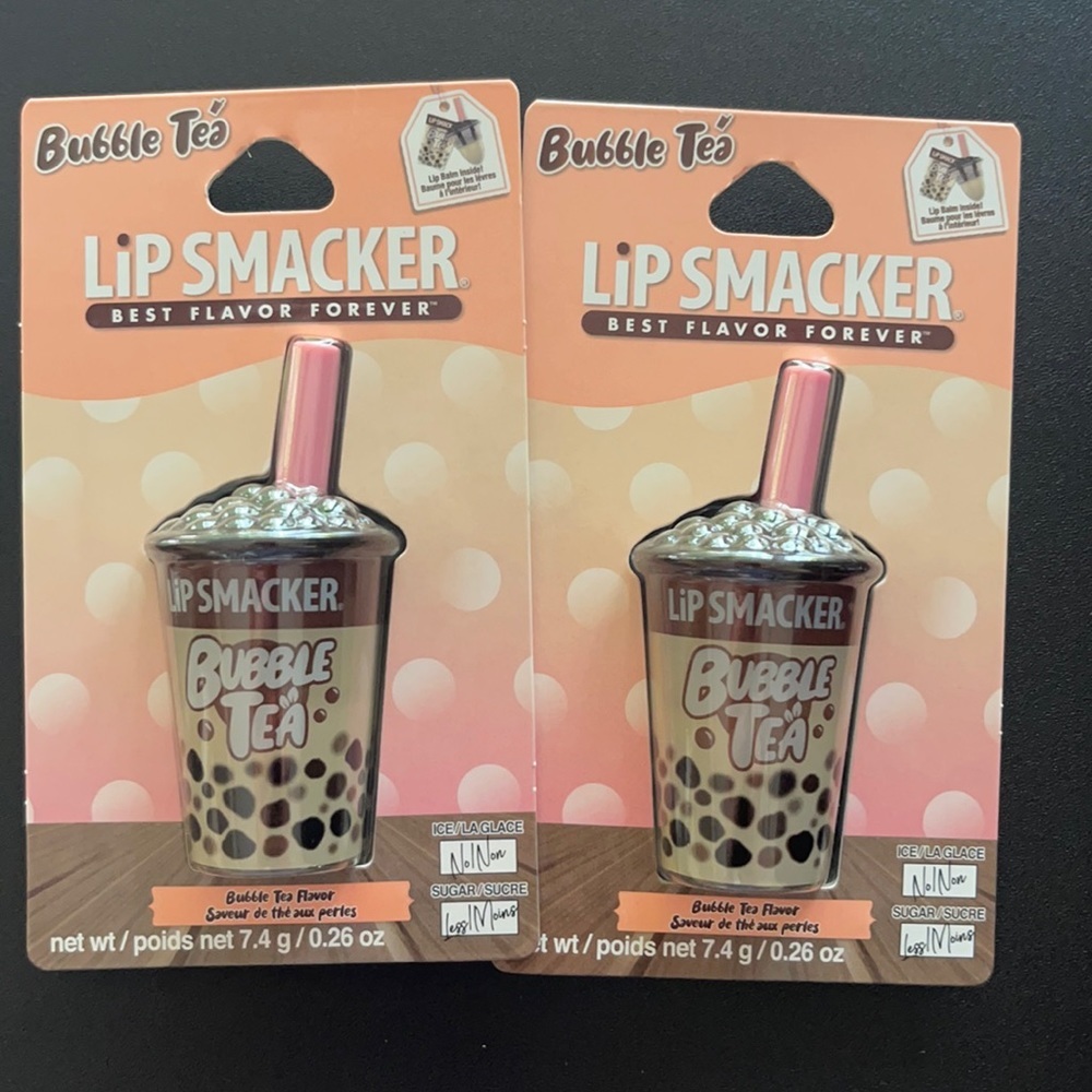 2X Lip Smacker Bubble Tea Cup Lip Balm, 0.26 Oz